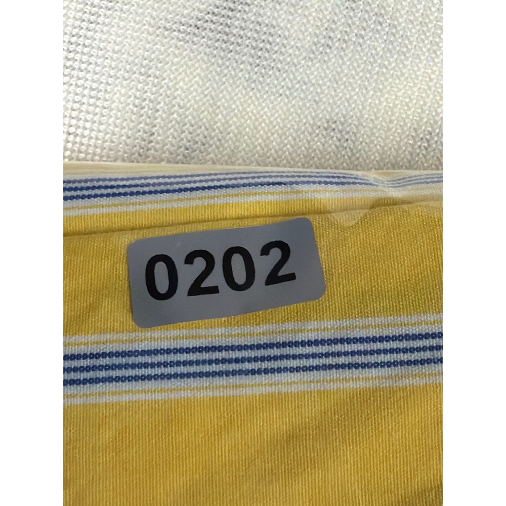 Ralph Lauren Jeans Co Mens XL Yellow Blue Striped Long Sleeve Button Down Shirt - Picture 12 of 12